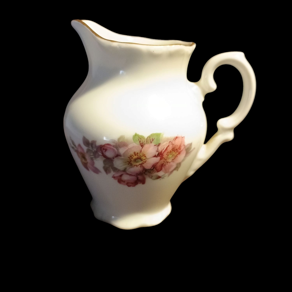 Charming Floral Cream Pitcher